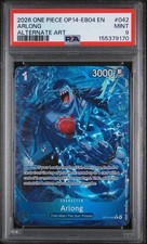 Graded 2026 One Piece Arlong 042 OP14 Trading Card Game PSA 9 Mint