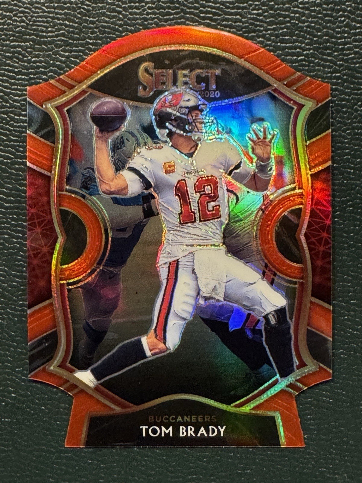 2020 Panini Select Football #1 Tom Brady Concourse Red Prizm GOAT