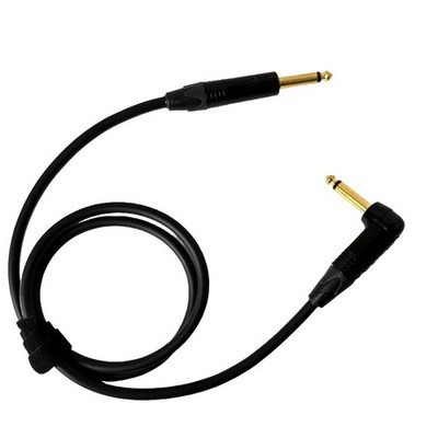 20 FT Mogami 2524 Guitar Cable   Neutrik NP2X B Gold Plugs   Handmade