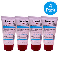 Eucerin Advanced Repair Hand Cream Unscented 2.7 oz 4 Pack New