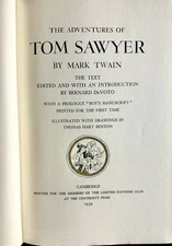 SIGNED THOMAS HART BENTON- Adventures of Tom Sawyer 1939 Limited Editions Club