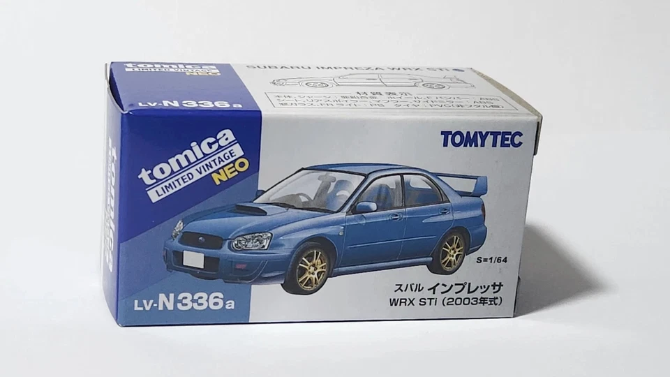 1:64 Tomica Limited Vintage Neo Tomytec LV-N336a Subaru Impreza WRX STi Diecast Foto 3 de 3