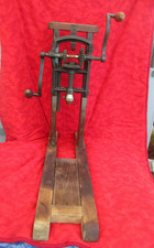 Antique Vintage Hand Crank Timber Frame Barn Post Beam Drill Boring Machine