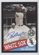 2020 Topps 1985 Topps Baseball Auto Black 57/199 Tim Anderson #85A-TA Auto 14n7