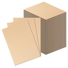 100 Pack 5x7 Inch Corrugated Cardboard Sheets Flat CardBoard Inserts Brown