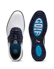 Puma Avant Spikeless Golf Shoes White/Blue UK 9 *BRAND NEW*