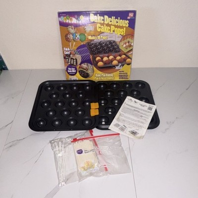 Bake Pop The Original Cake Pop Mold Non-Stick Dishwasher Safe 18 Pops w/ Sticks