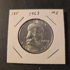 1960 Franklin Silver Half Dollar In Brilliant Uncirculated Condition