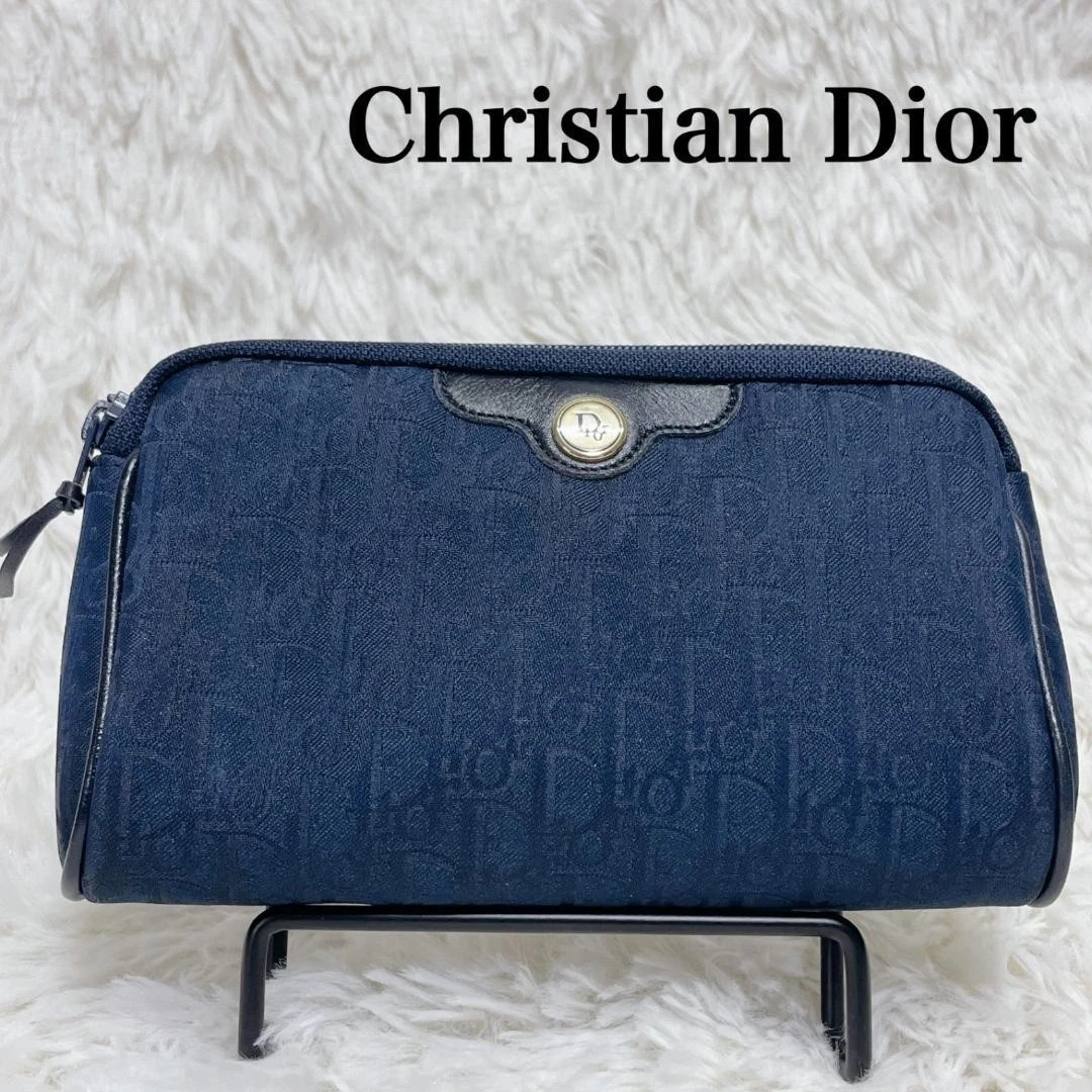 Christian Dior Trotter Pouch Mini Sac Marine 6,7x4x1,6
