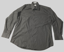 Marquis: Men's Black Long Sleeve Dress Shirt, Size 16 1/2 / 34-35