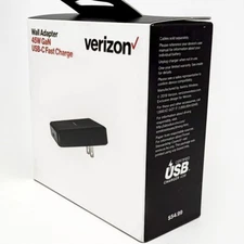 NEW Verizon GaN 45W Fast Charge USB-C Wall Charger for Galaxy iPhone iPad Google