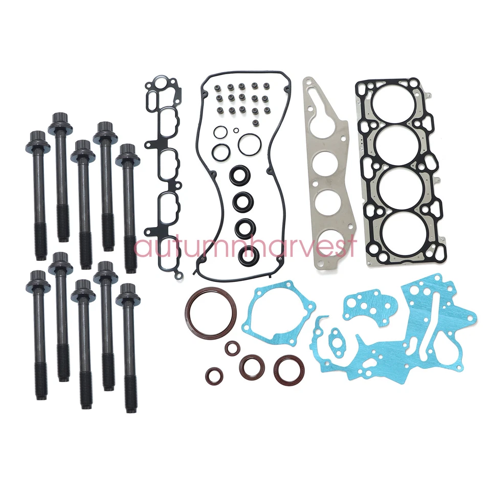 Juego de juntas de culata con pernos aptos para Mitsubishi Eclipse Lancer Outlander 2004-12 2,4 L Foto 3 de 4