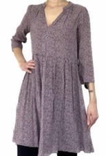 Maeve Anthropologie Christiana Small Navy Red White Geometric Women Tunic Dress