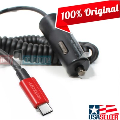 Original OEM Verizon 30W FAST Car Charger for Galaxy S24/S23/S22/S21/S20/Ultra