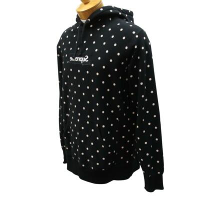 Supreme X COMME des GARÇONS Polka Dot Box Logo Sweatshirt Hoodie