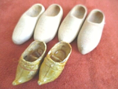 Vends 3 paires de sabots en bois - Décoration