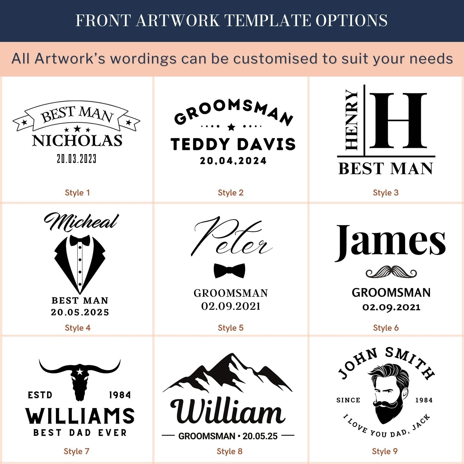 Personalised Photo & Message Leather Keychain