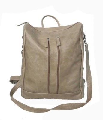 Distressed leather backpack bag vintage everyday casual retro handbag, Ceida