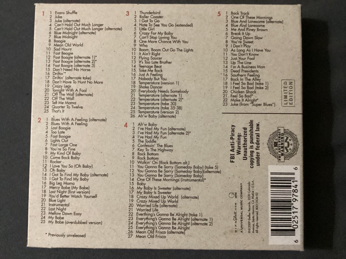 【CD】Little Walter The Complete(250716) Little Walter · The Complete Checker Singles As & Bs 1952-60