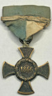 1866 Saxe-Ernestine Ducal War Cross Combatant Bronze G.H. Osang Dresden Original — photo 1