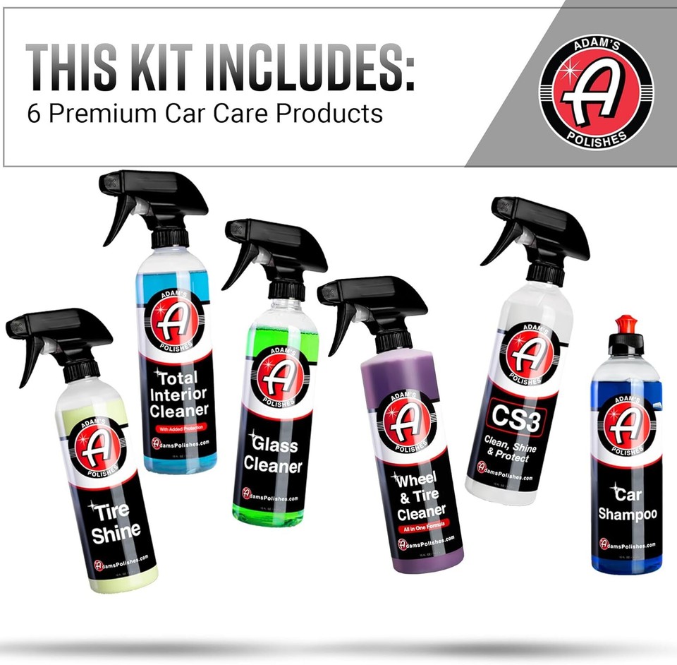 Adam's Arsenal Builder Car Cleaning Kit (6 Item) - Our Best Value Car ...