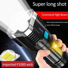 9900000LM LED Flashlight High Lumens Tactical Flash Light USB Rechargeable Torch