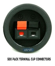 500 PACK SPEAKER BOX PUSH SPRING TERMINAL CUP CONNECTOR SUBWOOFER