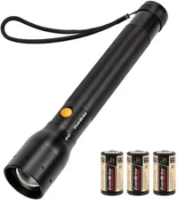 EverBrite Ultra Bright Tactical Flashlight Heavy-duty w/3C Alkaline Batteries