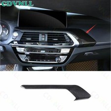 Cubierta de ventilación de salida de aire de consola central de fibra de carbono ABS para BMW X3 G01 X4 2018-21