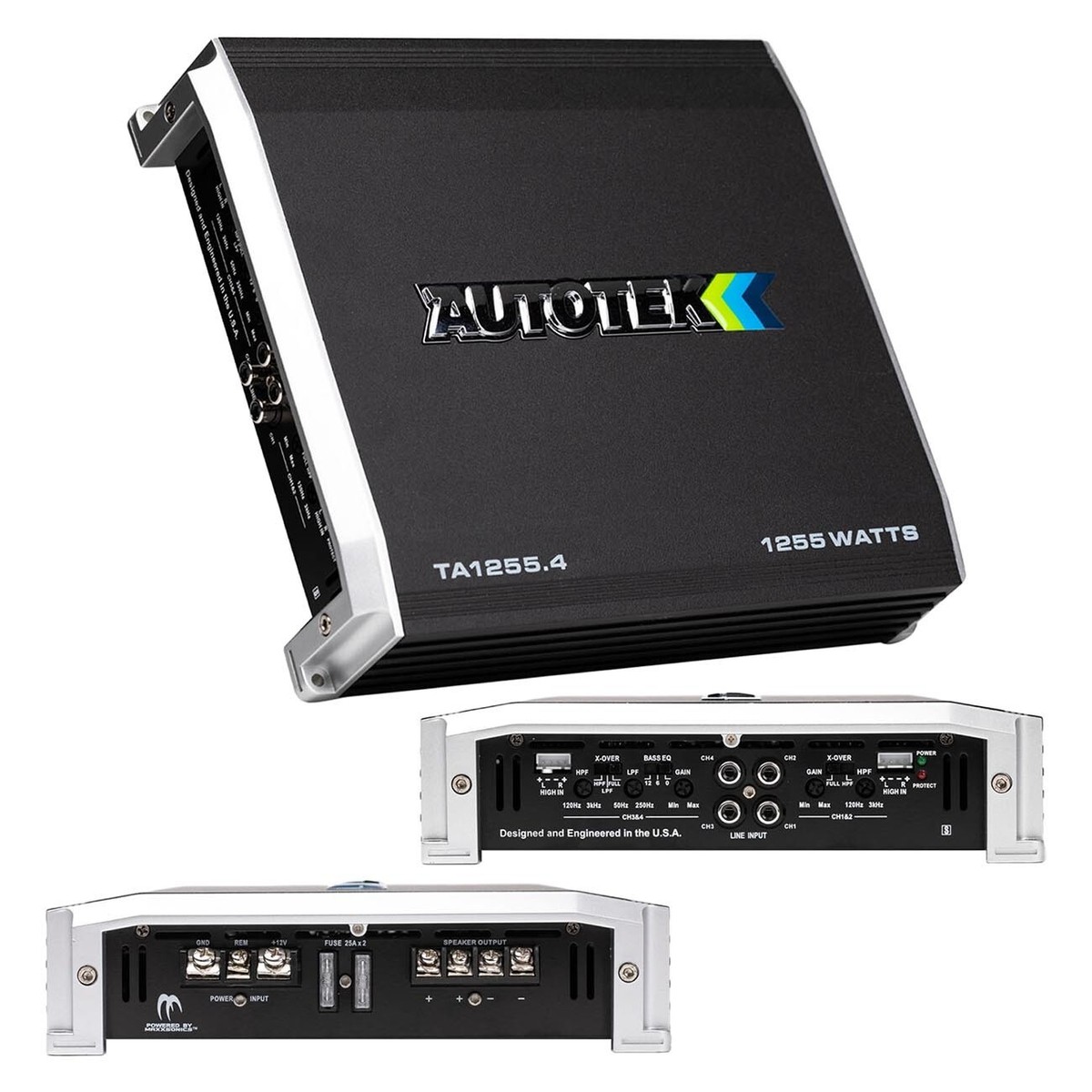 4Channel Speaker Amplifier Compact Amp Power Car Stereo Audio