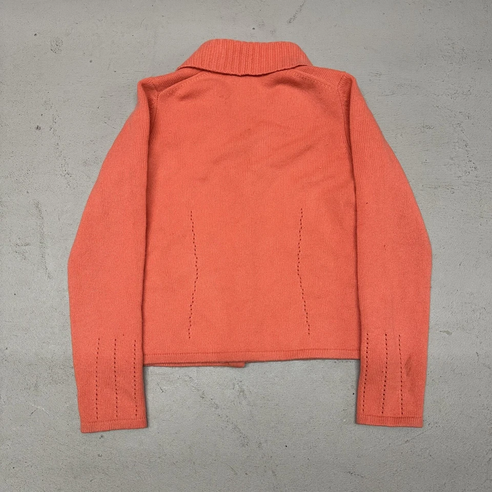 A Giannetti 100% 2-ply Cashmere Cardigan Knit Sweater Button Shawl Collar Size M - Image 2 of 4