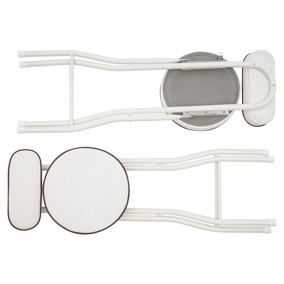 Bar Stool Folding Padded Seat Pu Cushion Barstool For Indoor Restaurant Cafe - Image 4 of 4