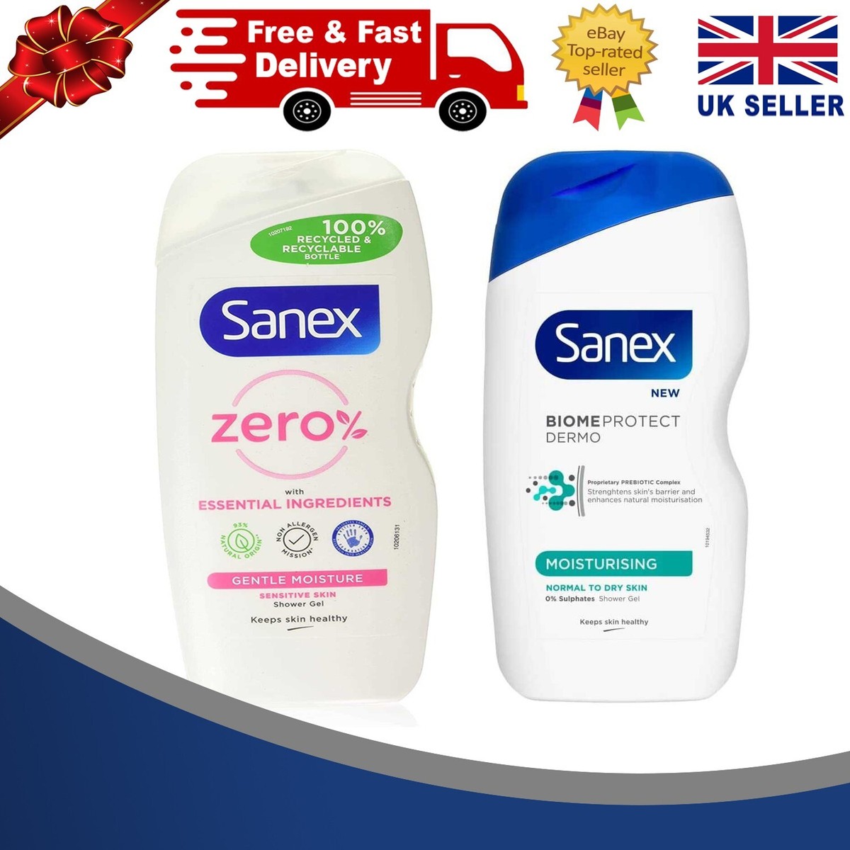 Sanex Zero% Sensitive Biome Protect Moisturizing Shower Gel