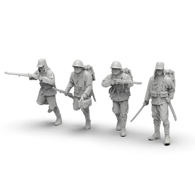 1/35 Resin WWII Japanese 11 Soldiers Unpainted wgsj - Image 3 of 4