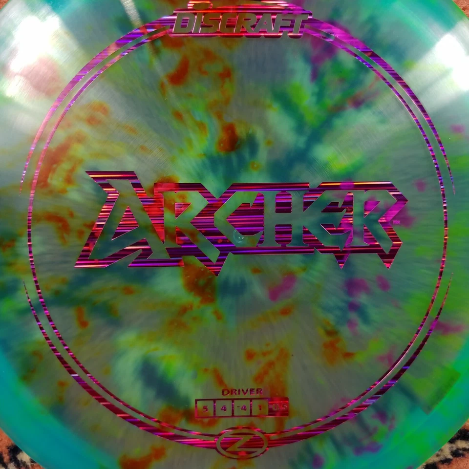 Archer Elite-Z Blue Purple Foil 176g New Discraft Prime Rare Custom Dye Disc  - Image 3 of 4
