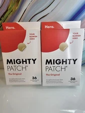 2X Mighty Patch by Hero Cosmetics 36 Count (72 Total)  Authentic NEW IN BOX