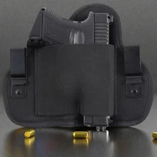 Tactical Dual Clip Soft Pancake Pistol Holster Concealed Carry IWB Gun Holster