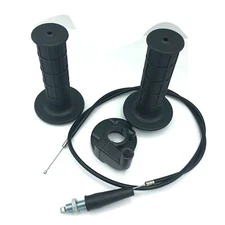 For Mini Baja Mb165 Mb200 Doodlebug Bike Throttle Handle Grips Grip Cable Kit