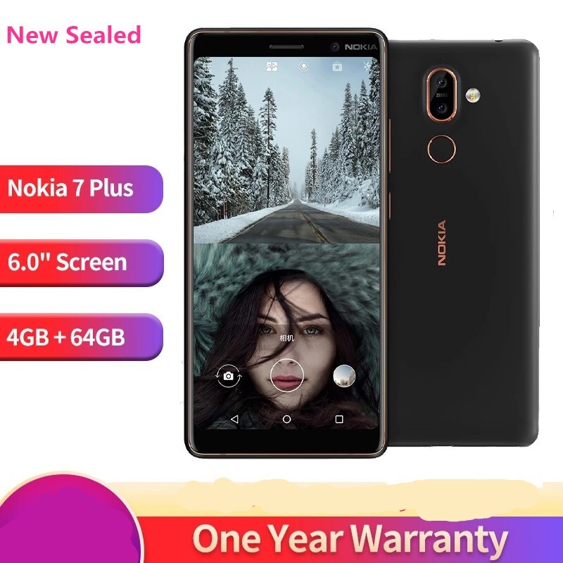 Original Nokia 7 plus Black Dual SIM 64GB 4G Unlocked Original Nokia 7 plus Black Dual SIM 64GB 4G Unlocked