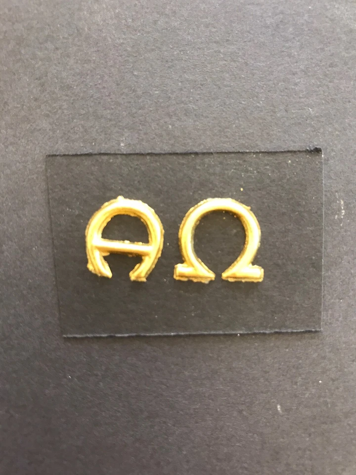 MARKENLOS Verzierwachs Alpha Omega gold Kerzenwachs Wachsdekor Borte Wachs Wachskerze