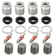 20X TPMS Tire Pressure Sensor Repair Washer Nut Valve Cap Service Kit For Toyota