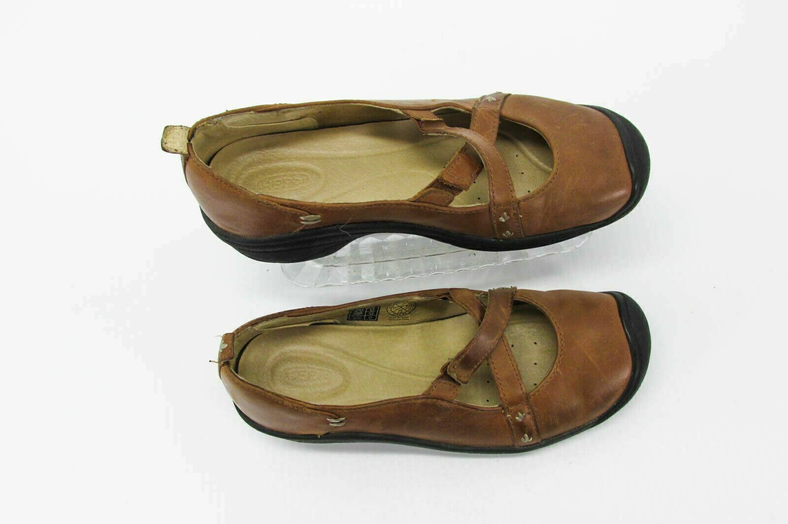 Scarpa donna Keen Sangria taglia 8M marrone Mary Jane da passeggio usata qp