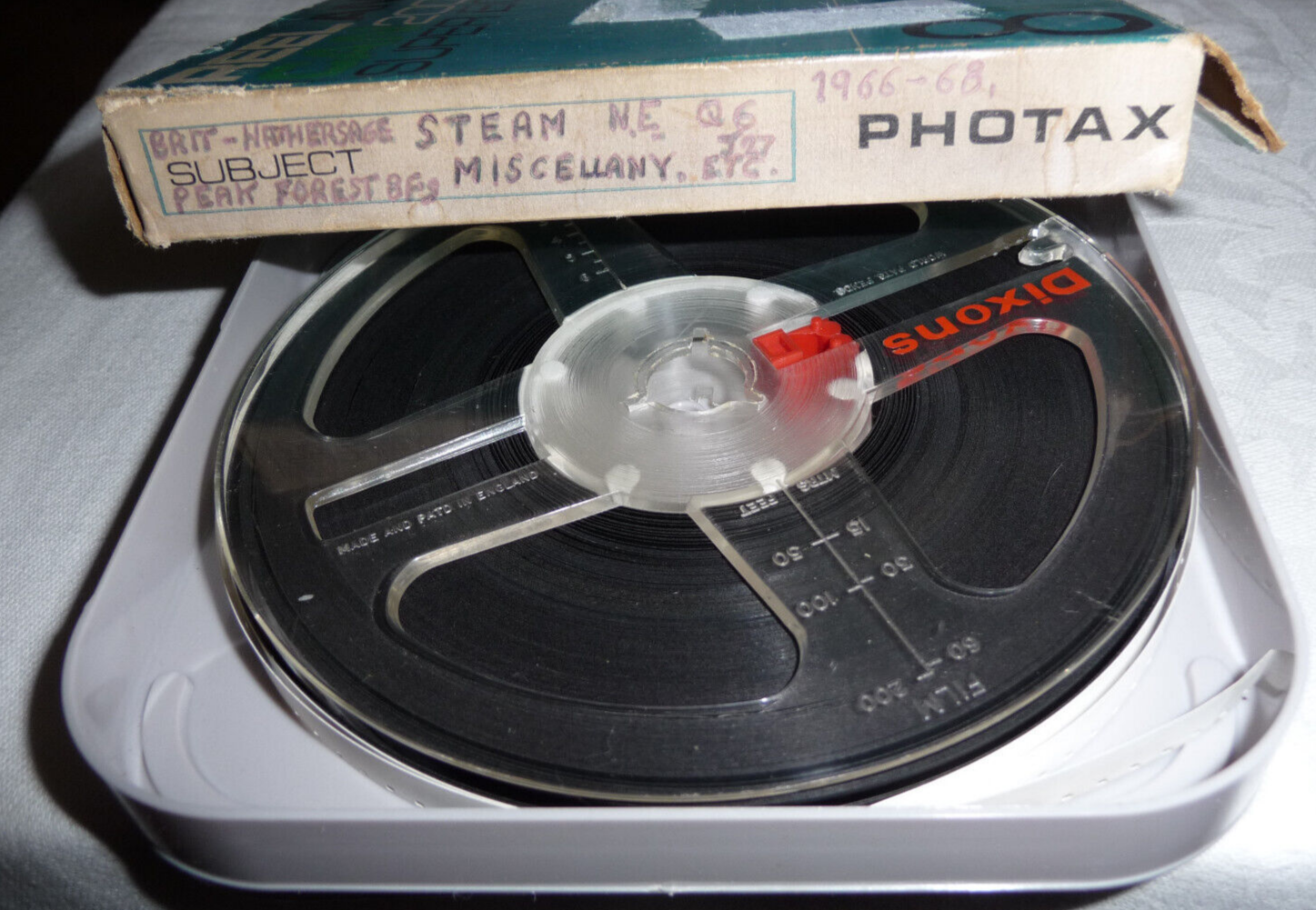 Rare Super8 Color Film of 1966-68 UK Steam Trains at Hathersage Peak Forest-image