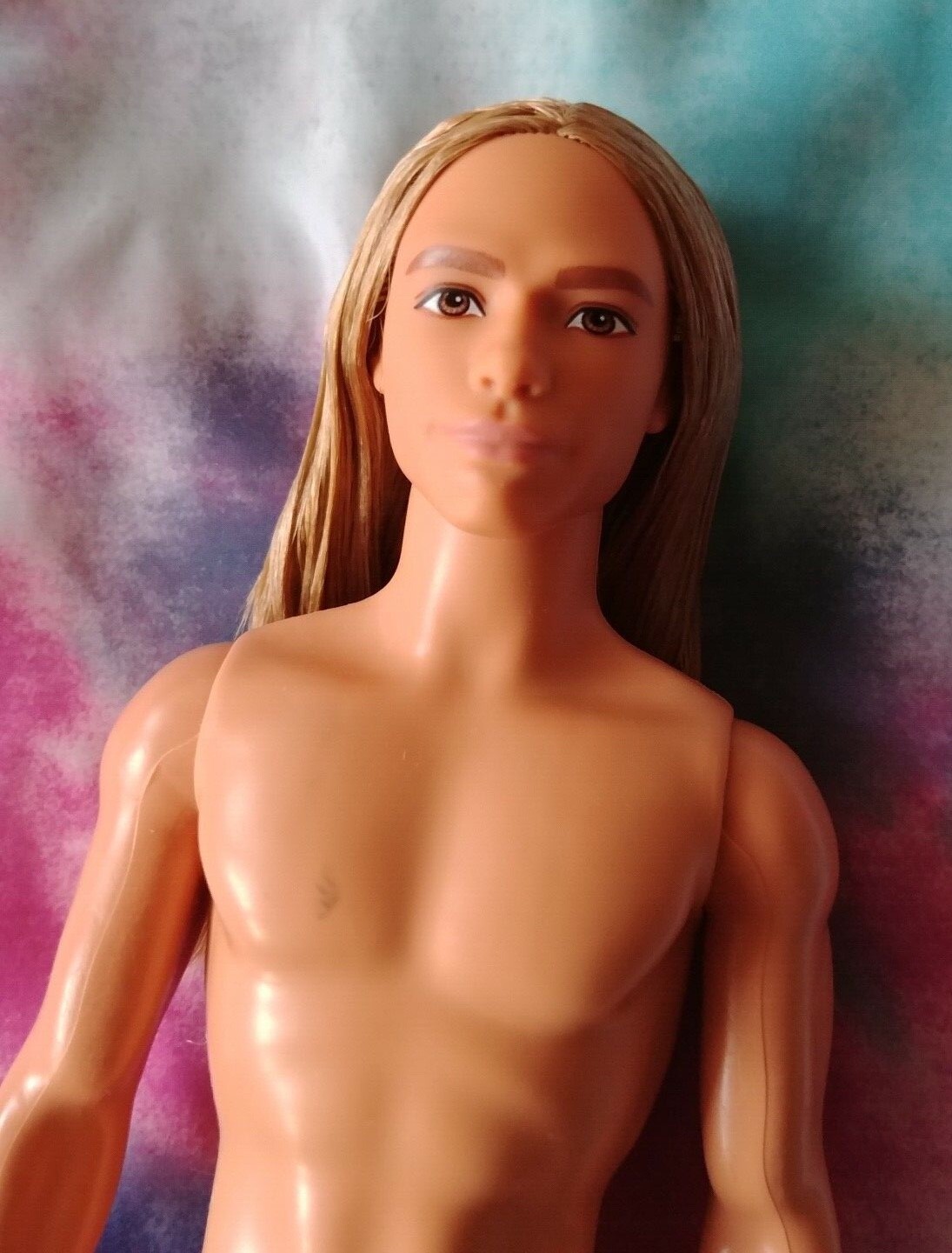 ken doll with rooted hair
