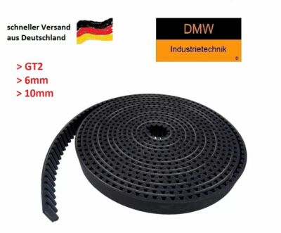 GT2 Zahnriemen Riemen 6/10mm Breit 3D Drucker CNC Open Belt RepRap 2GT Meterware GT2 Zahnriemen Riemen 6/10mm Breit 3D Drucker CNC Open Belt RepRap 2GT Meterware