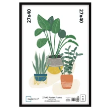 Mainstays 27x40 Basic Poster Frame, Black FREE SHIPPING