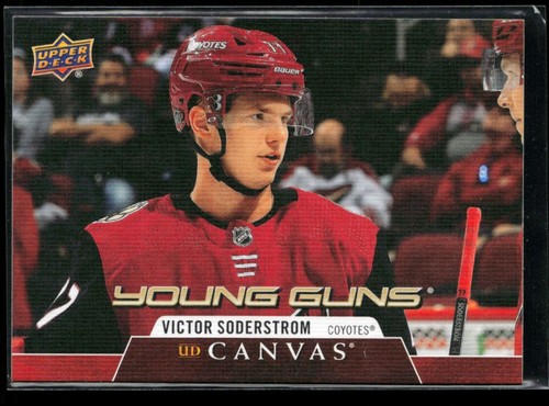 2020-21 Upper Deck Canvas #C103 Victor Soderstrom RC - Picture 1 of 2
