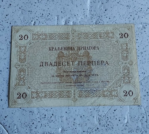 Montenegro 1914 20 Perpera - Foto 2 di 2