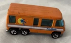 Hot Wheels Vintage Palm Beach Orange GMC Motorhome Black Wall Mattel 1976