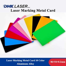 Lasermarkierung Metallkarte 10 Farbe Graviermaschine Namensschild DIY Druckkarte